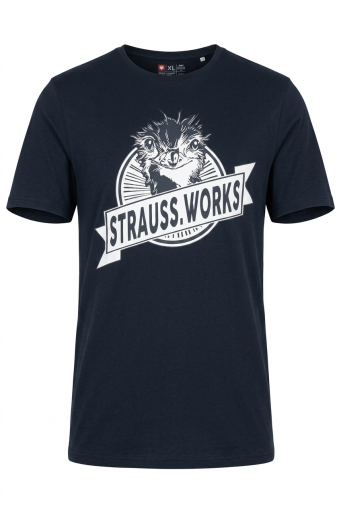 Черна тениска Strauss e.s. Strauss Works | #21631